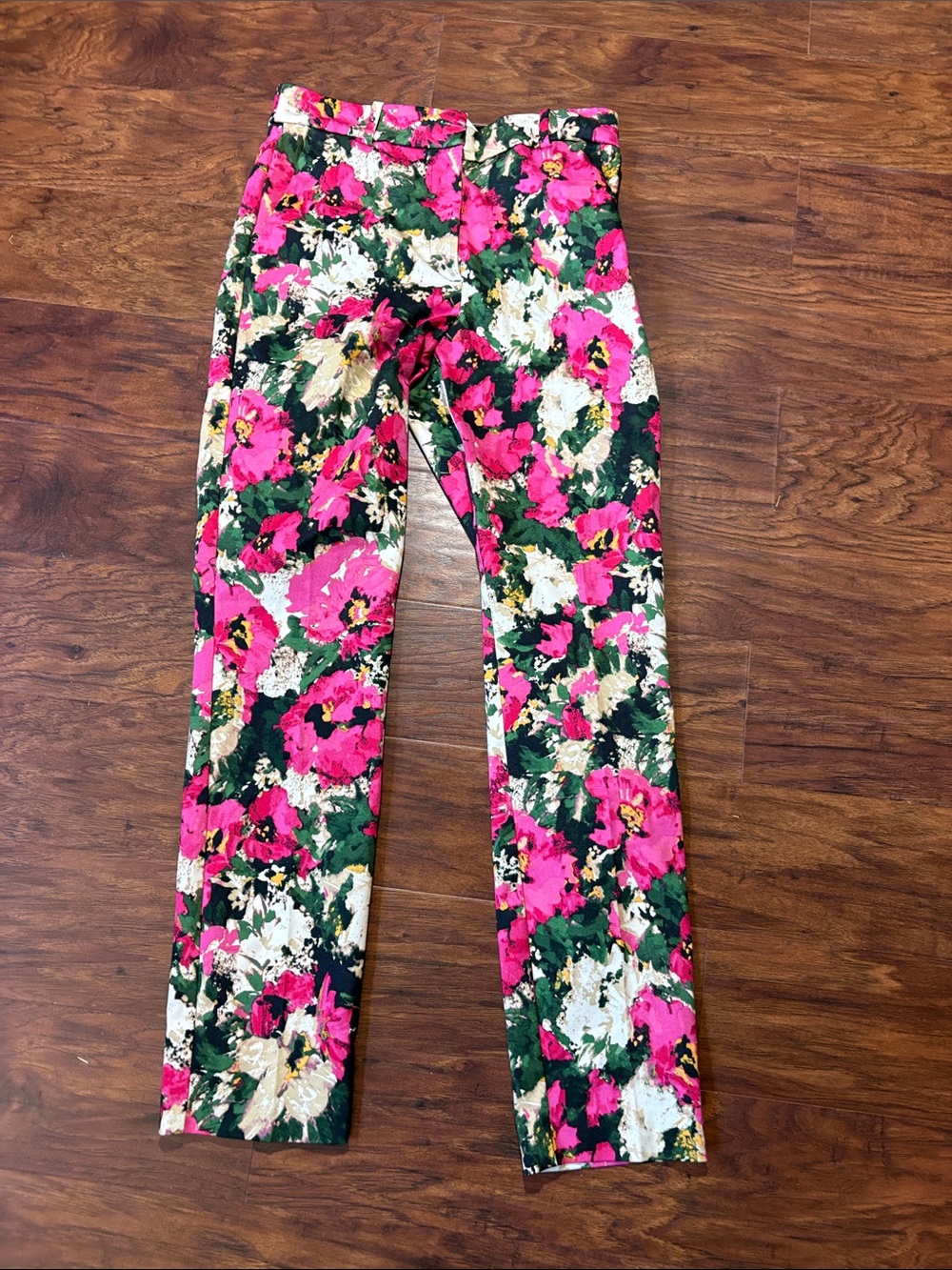 H&M Pink Floral Skinny Pants